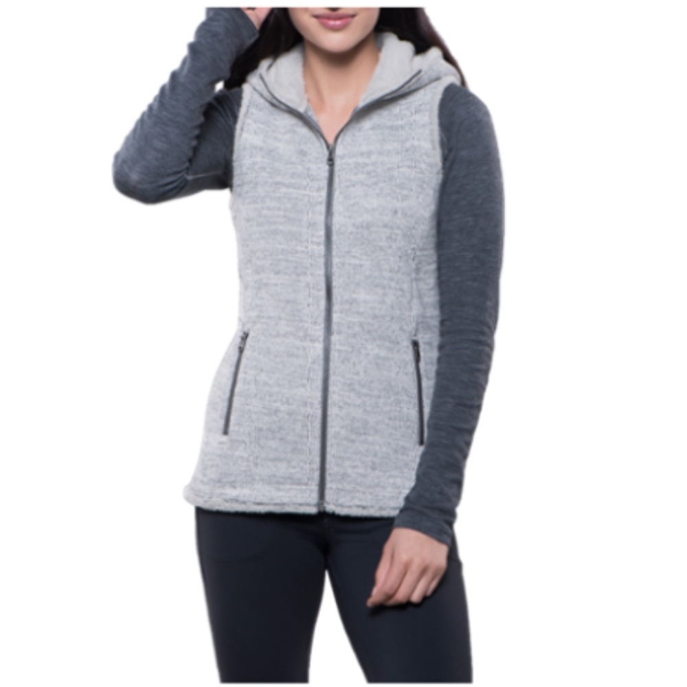 KUHL Alaska Hooded Beige Vest Size L